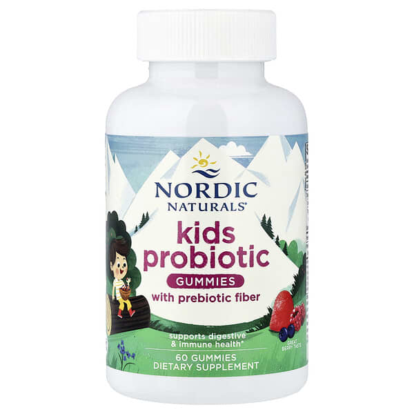 Nordic Naturals, Kids Probiotic Gummies, Great Berry, 60 Gummies