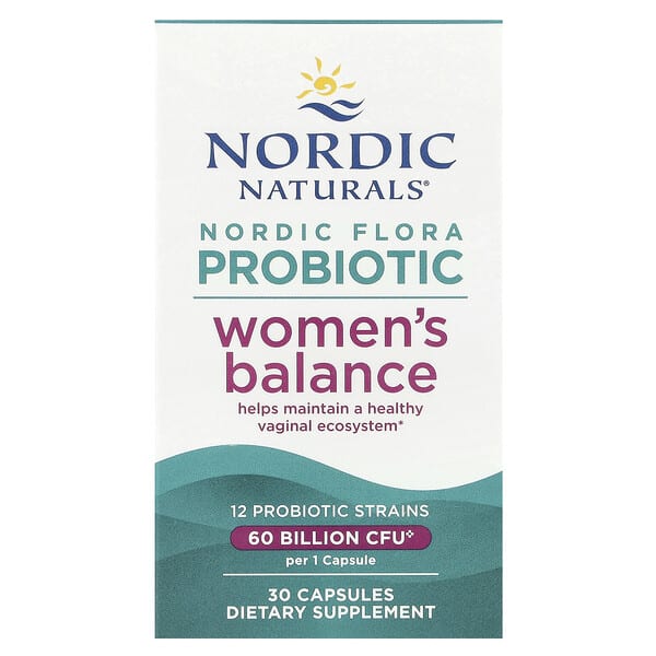 Nordic Naturals, Nordic Flora Probiotic, Women's Balance, 30 Capsules