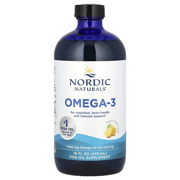 Nordic Naturals, Omega-3, Lemon, 1,560 mg, 16 fl oz (473 ml)