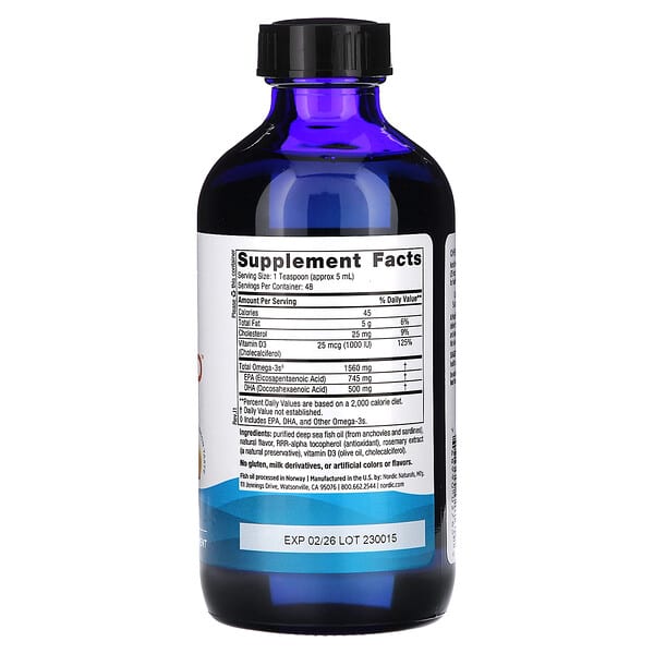 Alternative view of Nordic Naturals, Omega-3D, Lemon, 8 fl oz (237 ml)