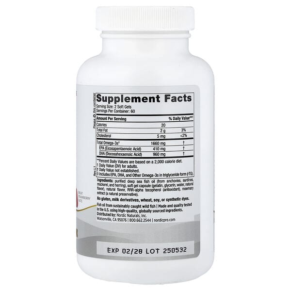 Alternative view of Nordic Naturals, ProDHA Xtra™, Strawberry, 120 Soft Gels