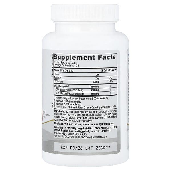 Alternative view of Nordic Naturals, ProDHA Xtra™, Strawberry, 60 Soft Gels