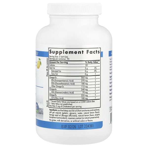 Alternative view of Nordic Naturals, ProEFA® - 3-6-9, Lemon, 180 Softgels