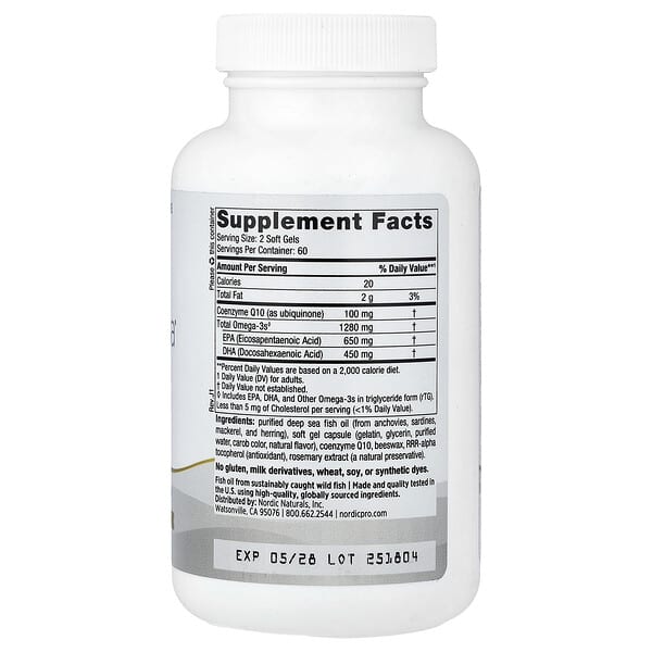 Alternative view of Nordic Naturals, ProOmega® CoQ10, 120 Soft Gels