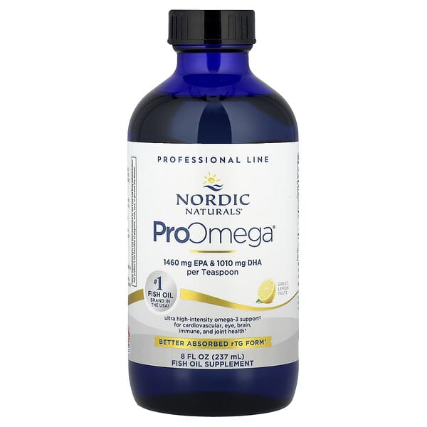 Nordic Naturals, ProOmega®, Lemon, 2,840 mg, 8 fl oz (237 ml)