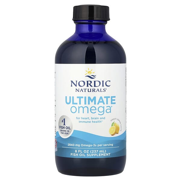 Nordic Naturals, Ultimate Omega®, Lemon, 8 fl oz (237 ml)