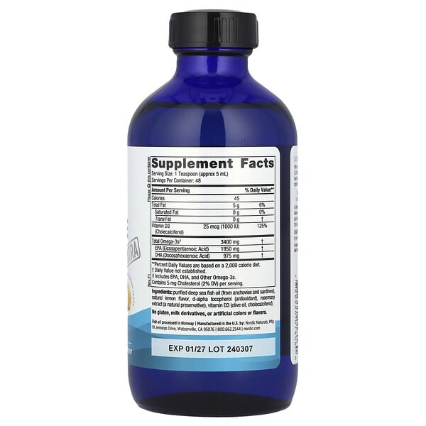Alternative view of Nordic Naturals, Ultimate Omega® Xtra, Lemon, 8 fl oz (237 ml)