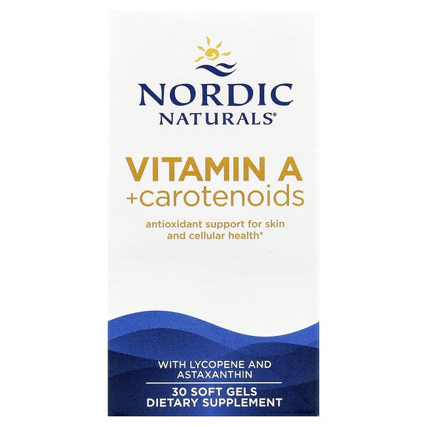 Nordic Naturals, Vitamin A + Carotenoids, 30 Soft Gels