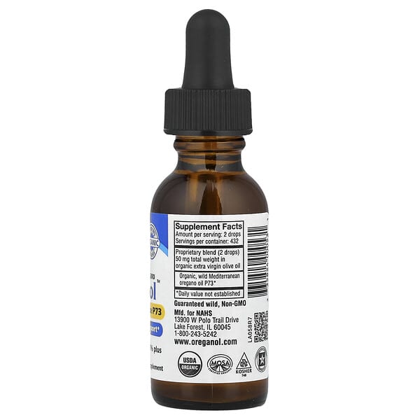 Alternative view of North American Herb & Spice, Oreganol™, Oil of Wild Oregano, 1 fl oz (30 ml)