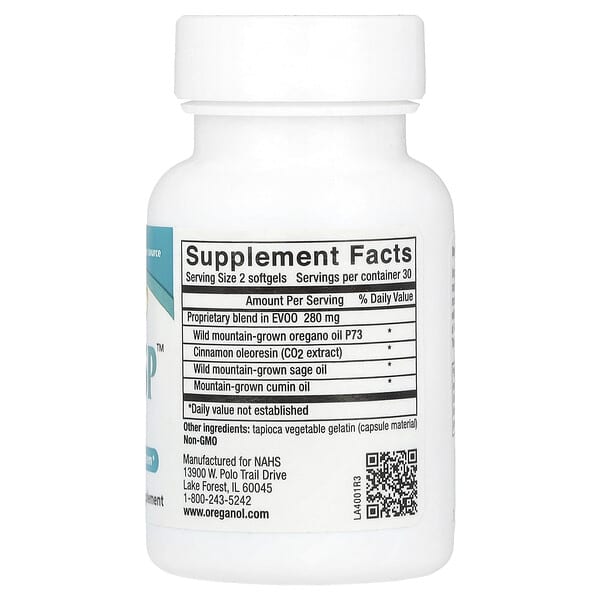 Alternative view of North American Herb & Spice, OregaResp™, 60 Softgels