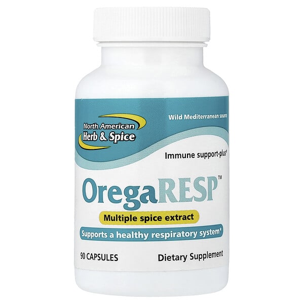 North American Herb & Spice, OregaResp™, Multiple Spice Extract, 90 Capsules