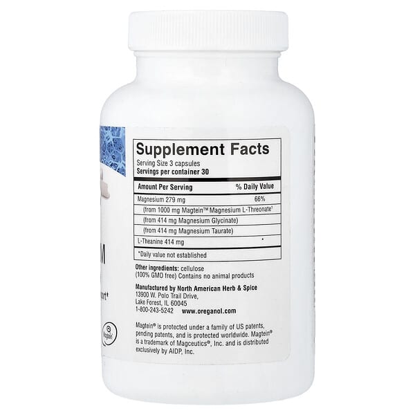 Alternative view of North American Herb & Spice, PurelyMin Magnesium, 90 VegiCaps