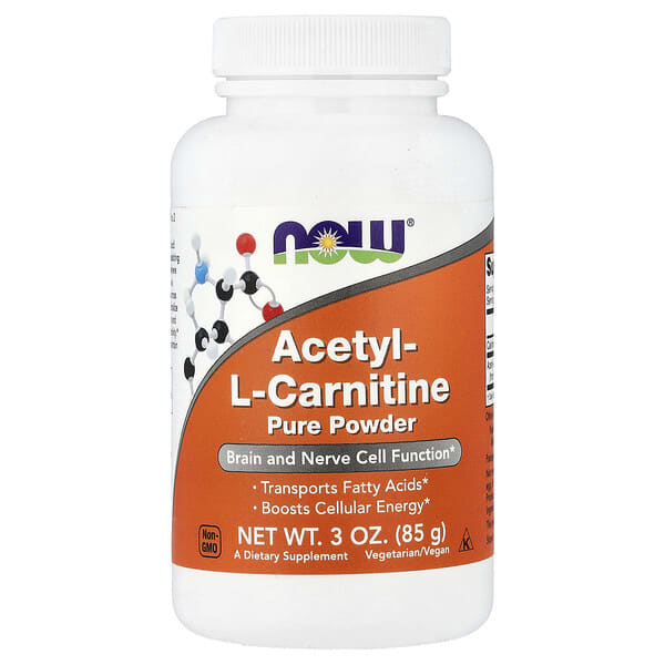 NOW Foods, Acetyl-L-Carnitine Pure Powder, 3 oz (85 g)