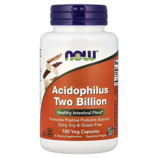 NOW Foods, Acidophilus, 2 Billion CFU, 100 Veg Capsules