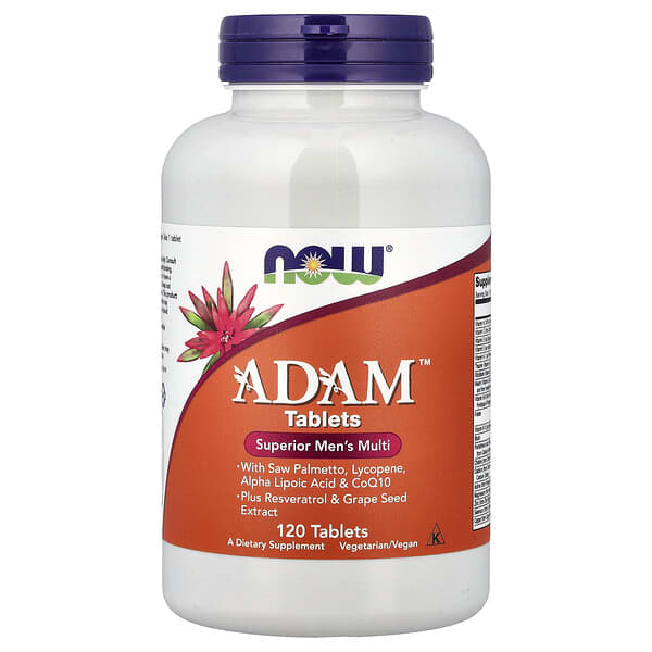 NOW Foods, Adam™, Superior Men's Multi, 120 Tablets 1 NOW Foods, Adam™, Superior Men's Multi, 120 Tablets