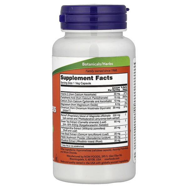 Alternative view of NOW Foods, Adrenal Stress Support, 90 Veg Capsules