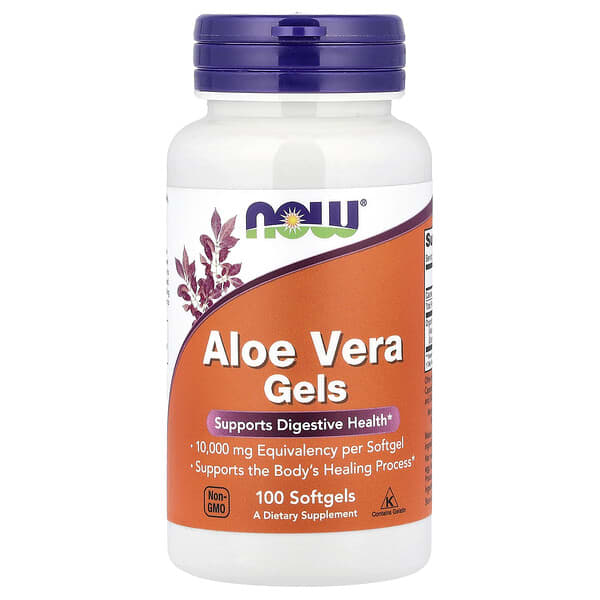NOW Foods, Aloe Vera Gels, 100 Softgels (50 mg per Softgel)