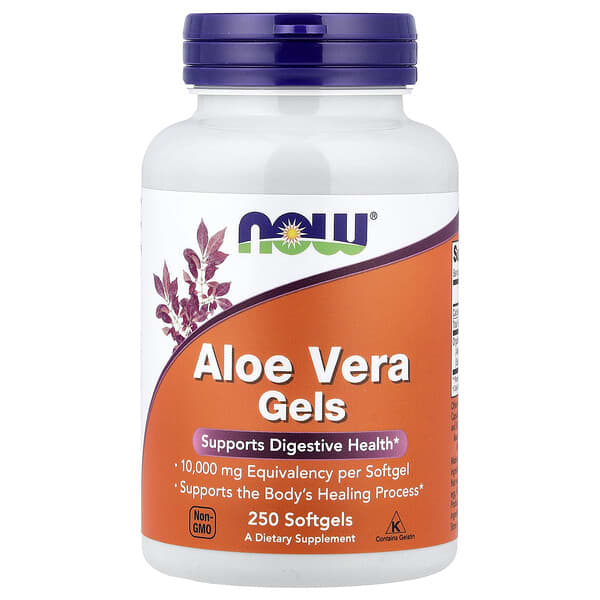NOW Foods, Aloe Vera Gels, 250 Softgels (50 mg per Softgel)