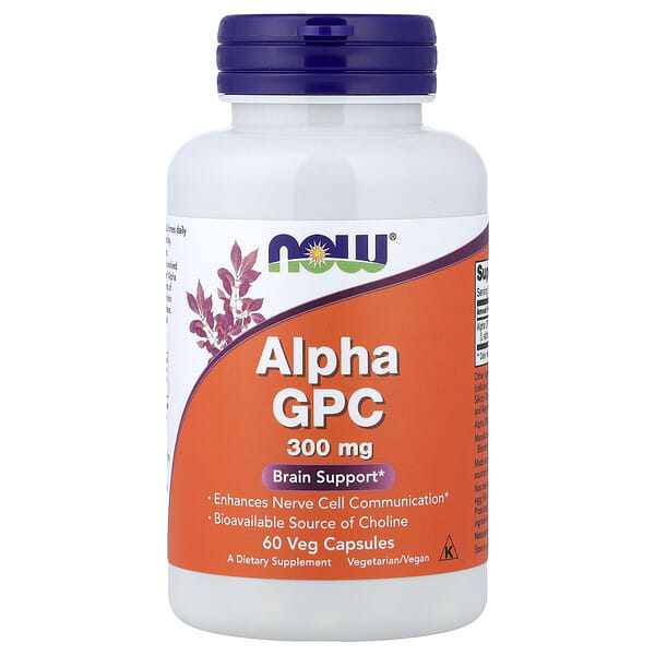 NOW Foods, Alpha GPC, 300 mg, 60 Veg Capsules