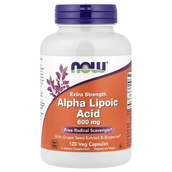 NOW Foods, Alpha Lipoic Acid, 120 Veg Capsules