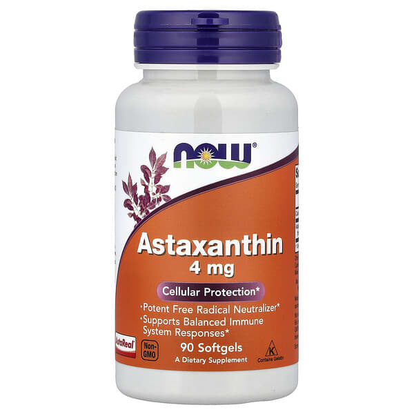 NOW Foods, Astaxanthin, 4 mg, 90 Softgels
