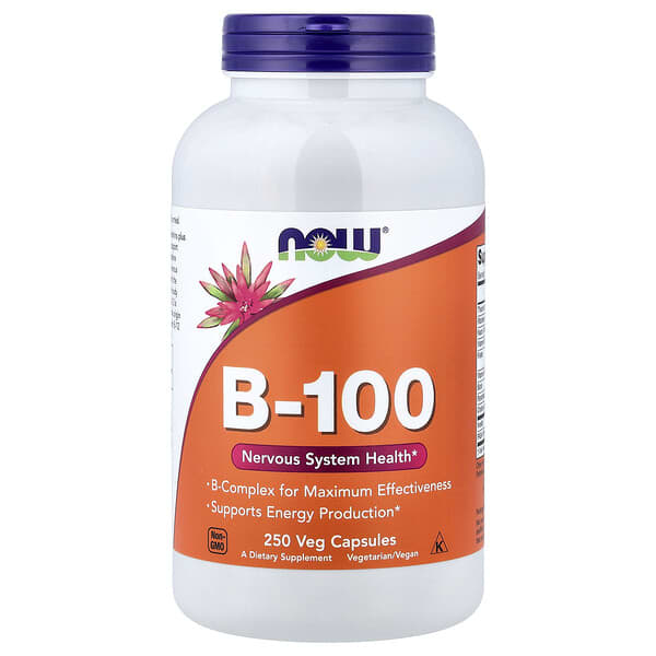 NOW Foods, B-100, 250 Veg Capsules