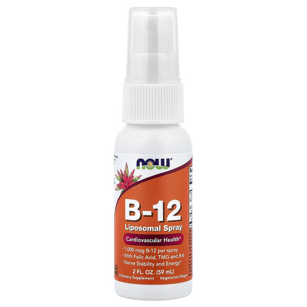 NOW Foods, B-12 Liposomal Spray, 2 fl oz (59 ml) 2 NOW Foods, B-12 Liposomal Spray, 2 fl oz (59 ml)