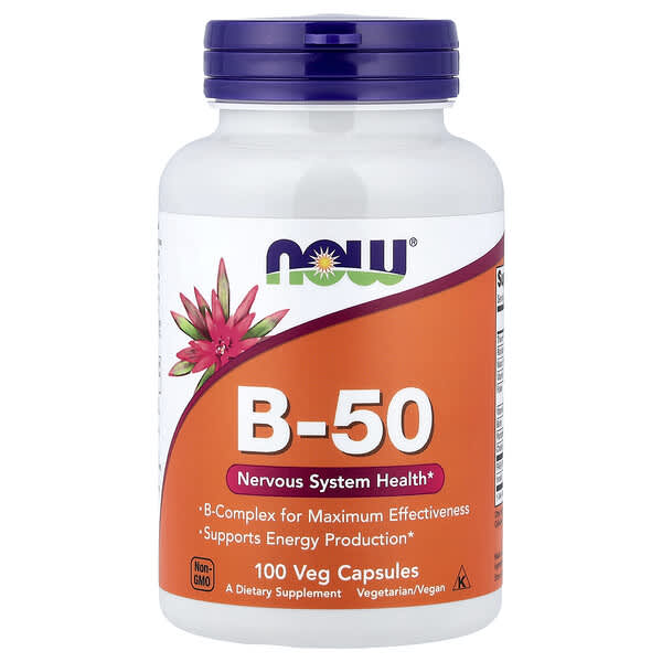 NOW Foods, B-50, 100 Veg Capsules