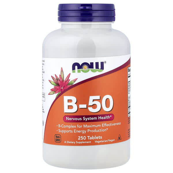 NOW Foods, B-50, 250 Tablets