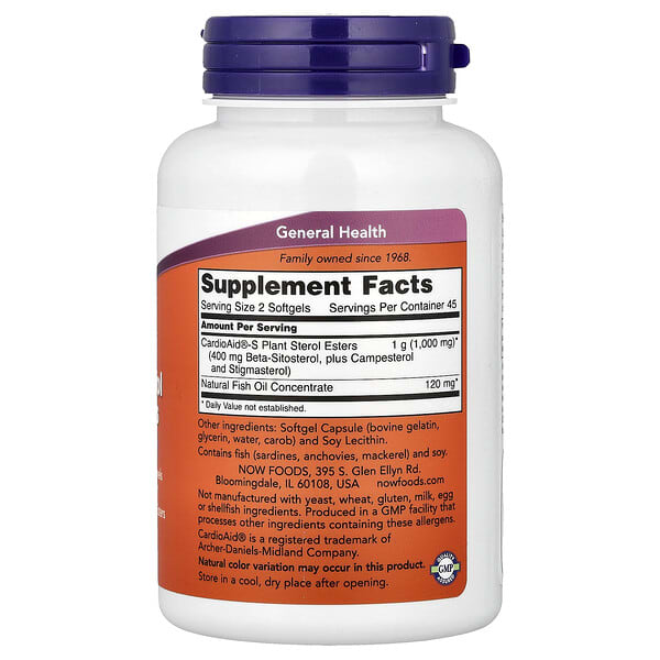 Alternative view of NOW Foods, Beta-Sitosterol Plant Sterols, 90 Softgels
