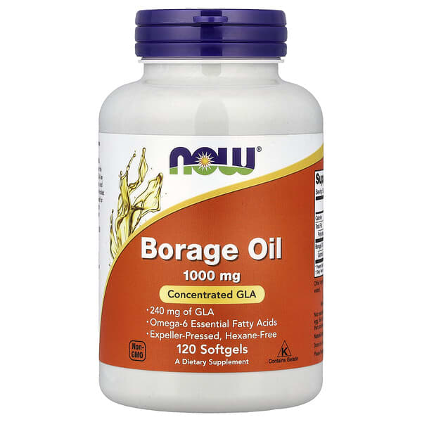 NOW Foods, Borage Oil, 120 Softgels
