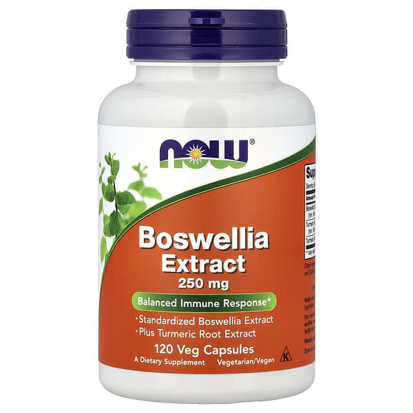 NOW Foods, Boswellia Extract, 120 Veg Capsules