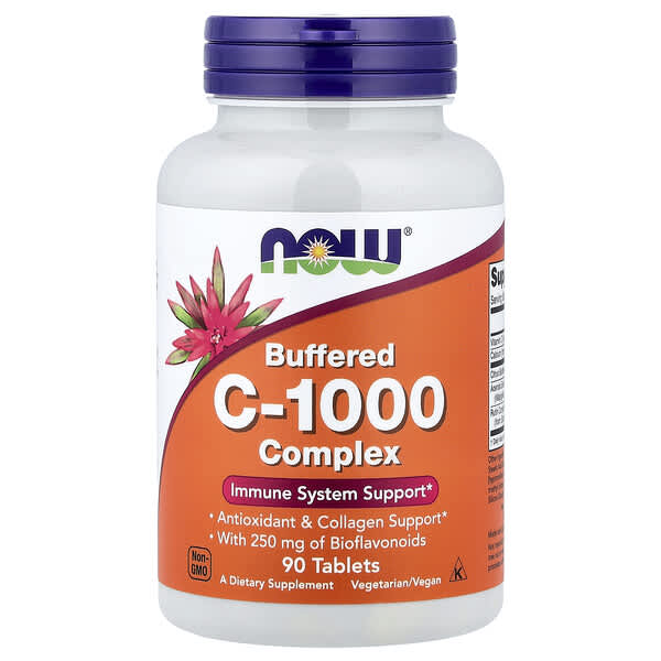 NOW Foods, Buffered C-1000 Complex, 90 Tablets