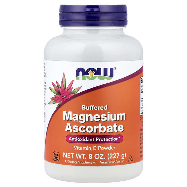 NOW Foods, Buffered Magnesium Ascorbate, Vitamin C Powder, 8 oz (227 g)