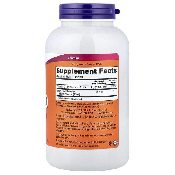 Alternative view of NOW Foods, C-1000, 250 Tablets