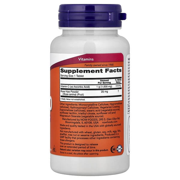 Alternative view of NOW Foods, C-1000, 60 Tablets