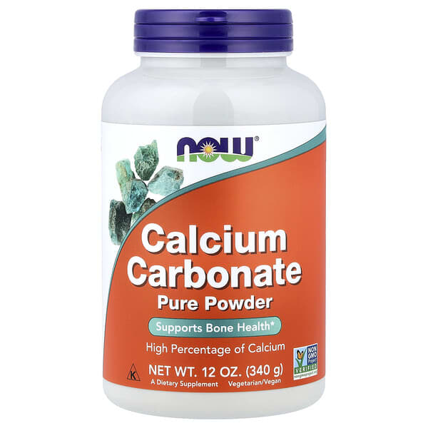 NOW Foods, Calcium Carbonate Pure Powder, 12 oz (340 g)