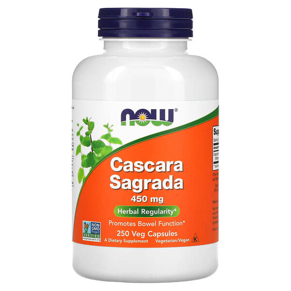 NOW Foods, Cascara Sagrada, 450 mg, 250 Veg Capsules