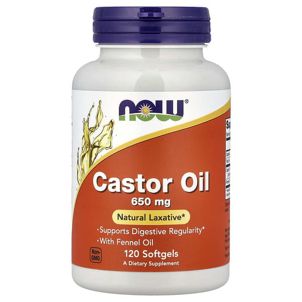 NOW Foods, Castor Oil, 120 Softgels