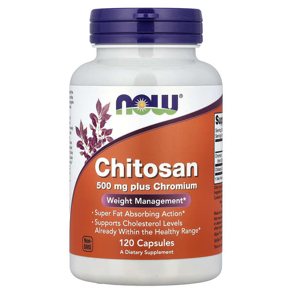 NOW Foods, Chitosan plus Chromium, 120 Capsules