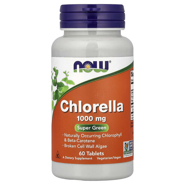 NOW Foods, Chlorella, 60 Tablets (1,000 mg per Tablet)