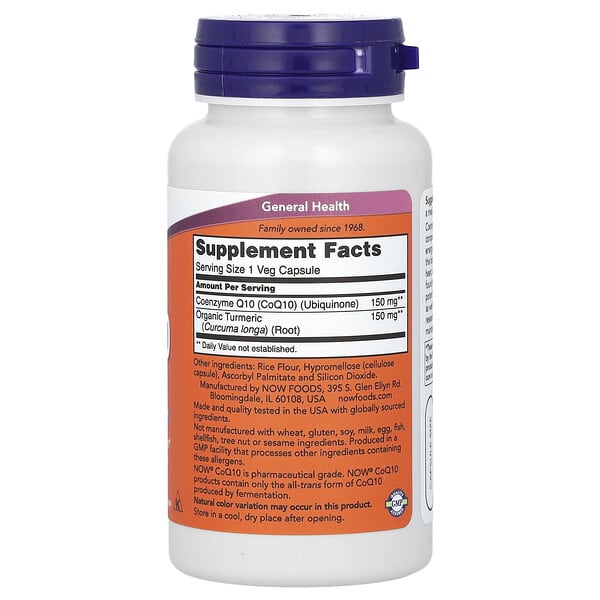 Alternative view of NOW Foods, CoQ10, 150 mg, 100 Veg Capsules