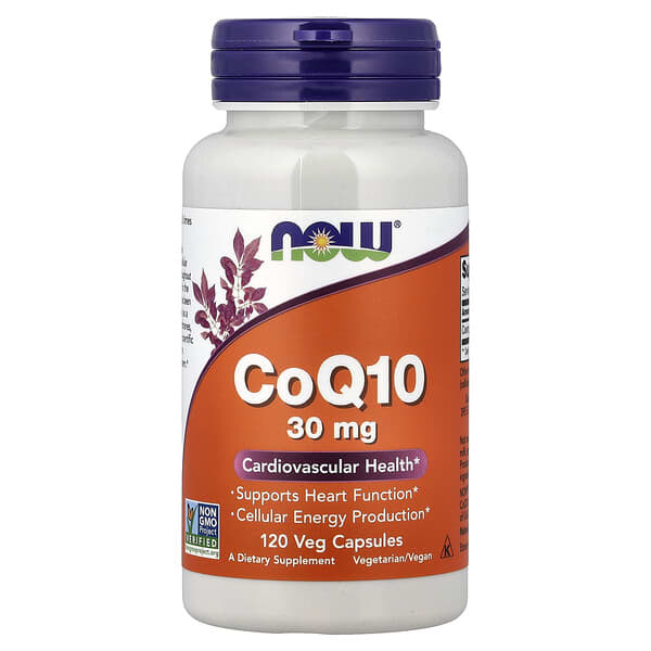 NOW Foods, CoQ10, 30 mg, 120 Veg Capsules