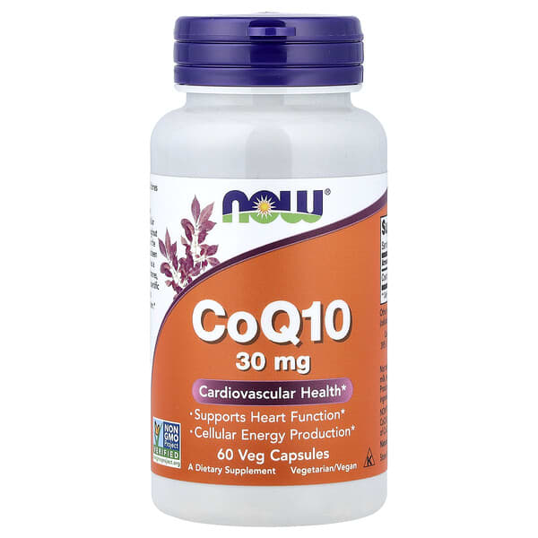 NOW Foods, CoQ10, 30 mg, 60 Veg Capsules