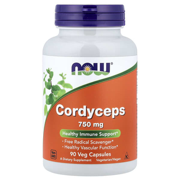 NOW Foods, Cordyceps, 90 Veg Capsules (750 mg per Capsule)