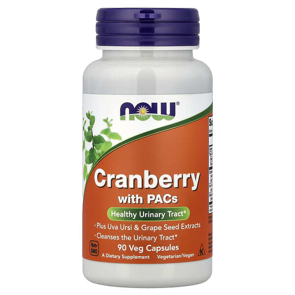 NOW Foods, Cranberry with PACs, 90 Veg Capsules 5 NOW Foods, Cranberry with PACs, 90 Veg Capsules