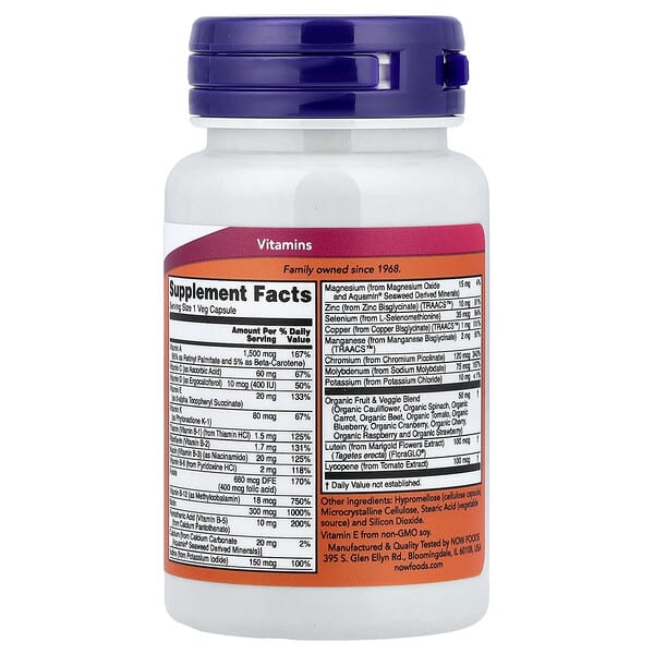 Alternative view of NOW Foods, Daily Vits™, 30 Veg Capsules
