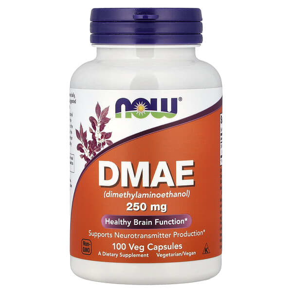 NOW Foods, DMAE, 250 mg, 100 Veg Capsules