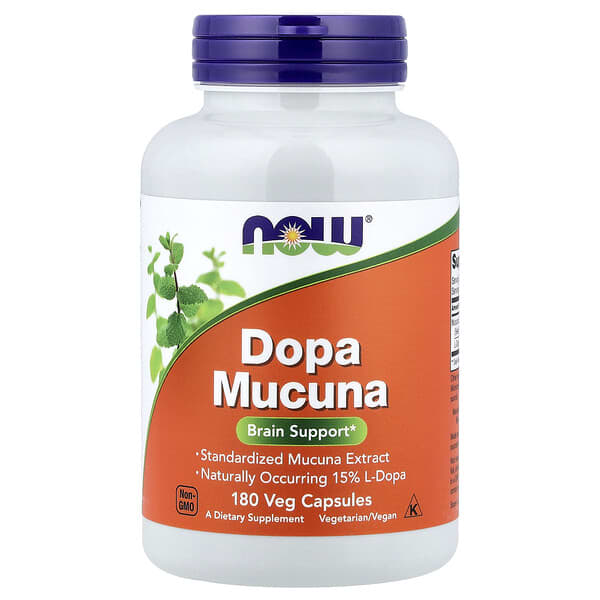 NOW Foods, Dopa Mucuna, 180 Veg Capsules