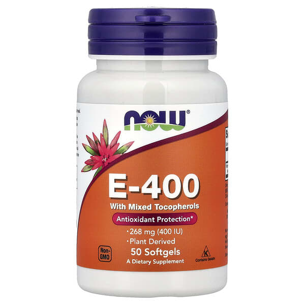 NOW Foods, E-400, 268 mg (400 IU), 50 Softgels